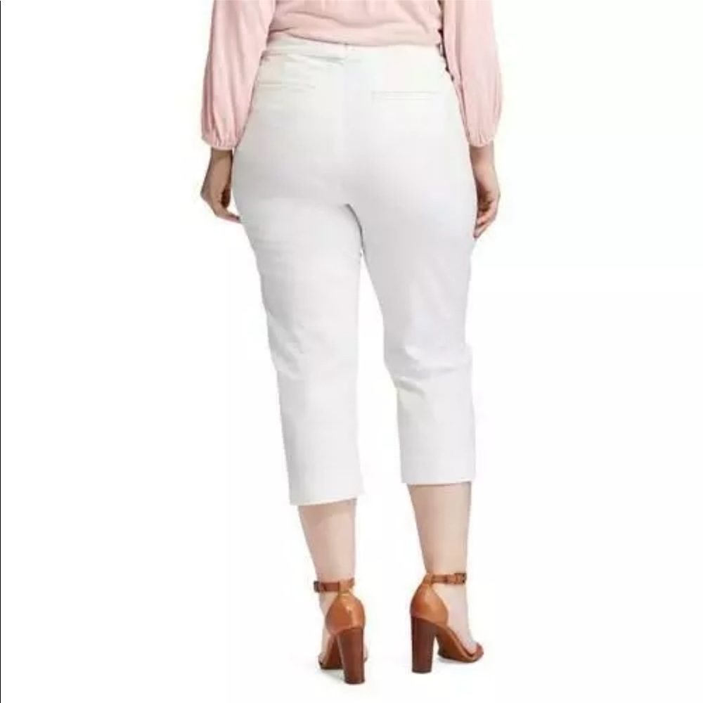 Chaps White Capris Slimming Fit Size 24W NWT ๐ - Picture 3 of 6